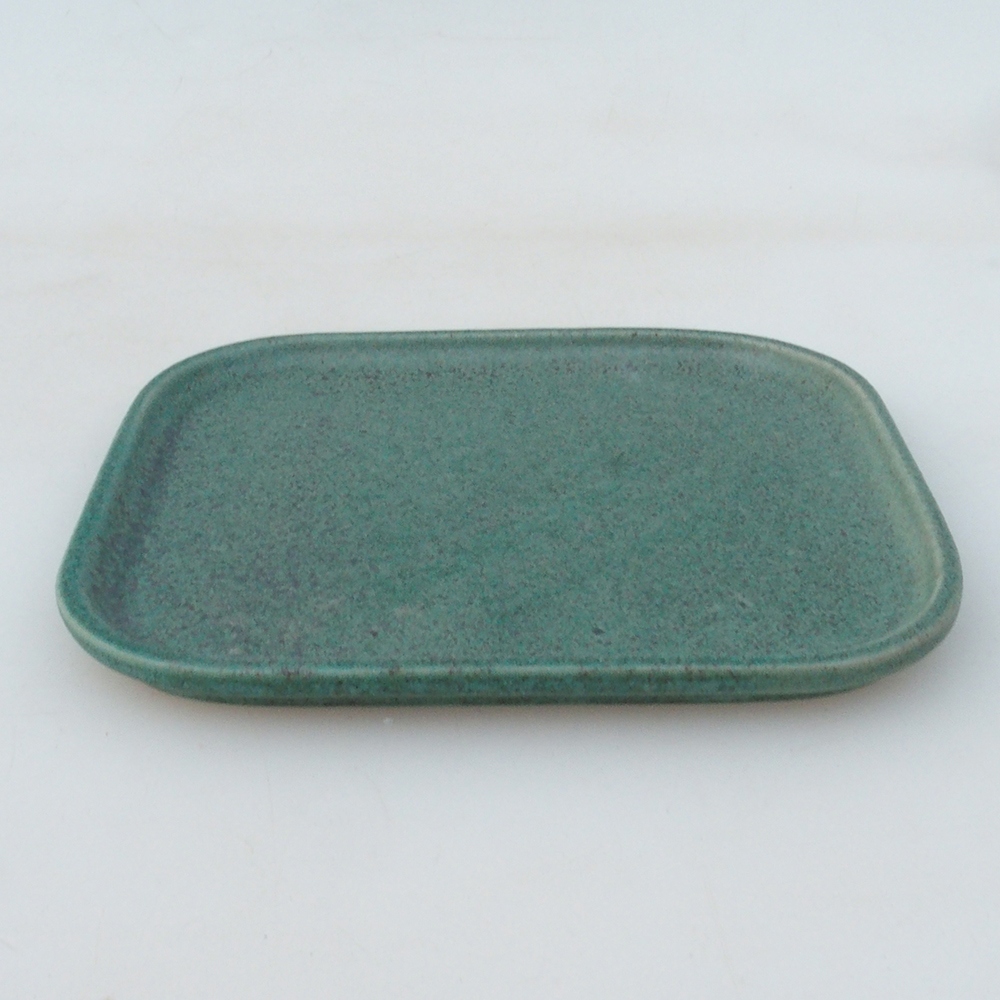 Miska ceramiczna H37 -14,5 x 13 x 1 cm - zielona