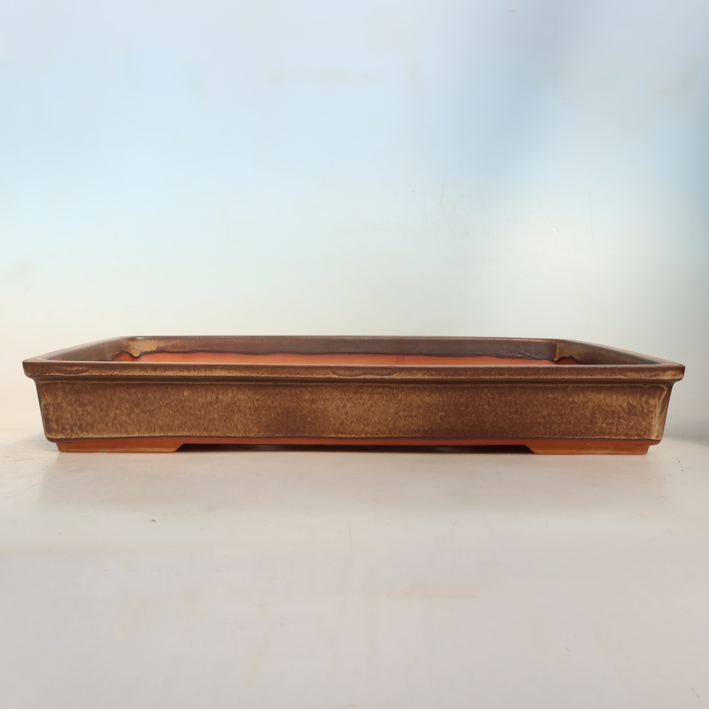 Miska ceramiczna  45 x 29 x 6,5 cm, kolor brązowy – WYŁĄCZNIE ODBIÓR OSOBISTY lub transport na palecie
