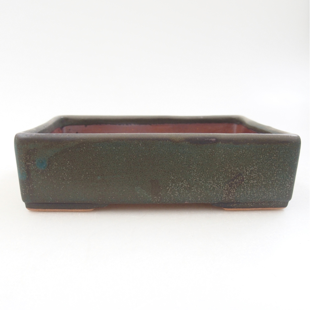 Ceramiczna miska do bonsai 13 x 9,5 x 4 cm, szara