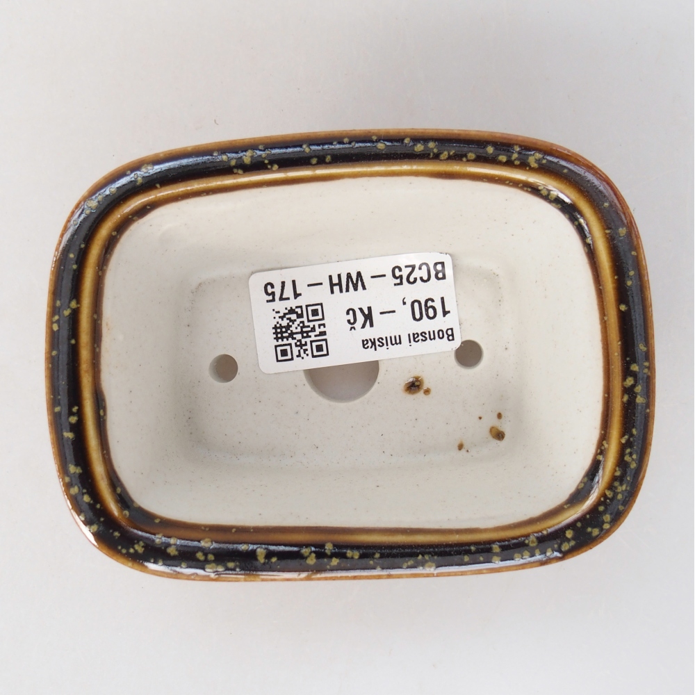 Mini miska do bonsai 10 x 7,5 x 4 cm, żółta