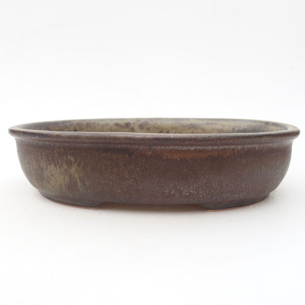 Ceramiczna miska bonsai 22 x 17 x 5 cm, kolor brązowy