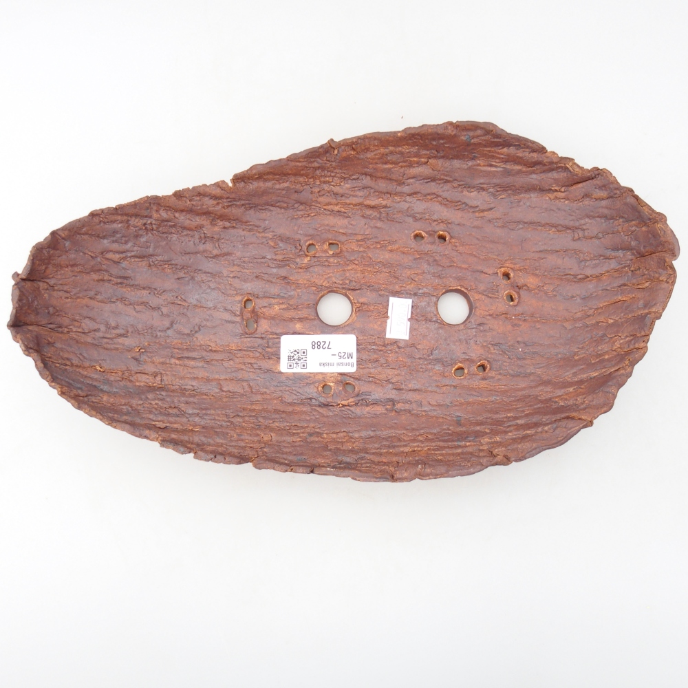 Ceramiczna muszla 32,5 x 18 x 5,5 cm, kolor brązowy