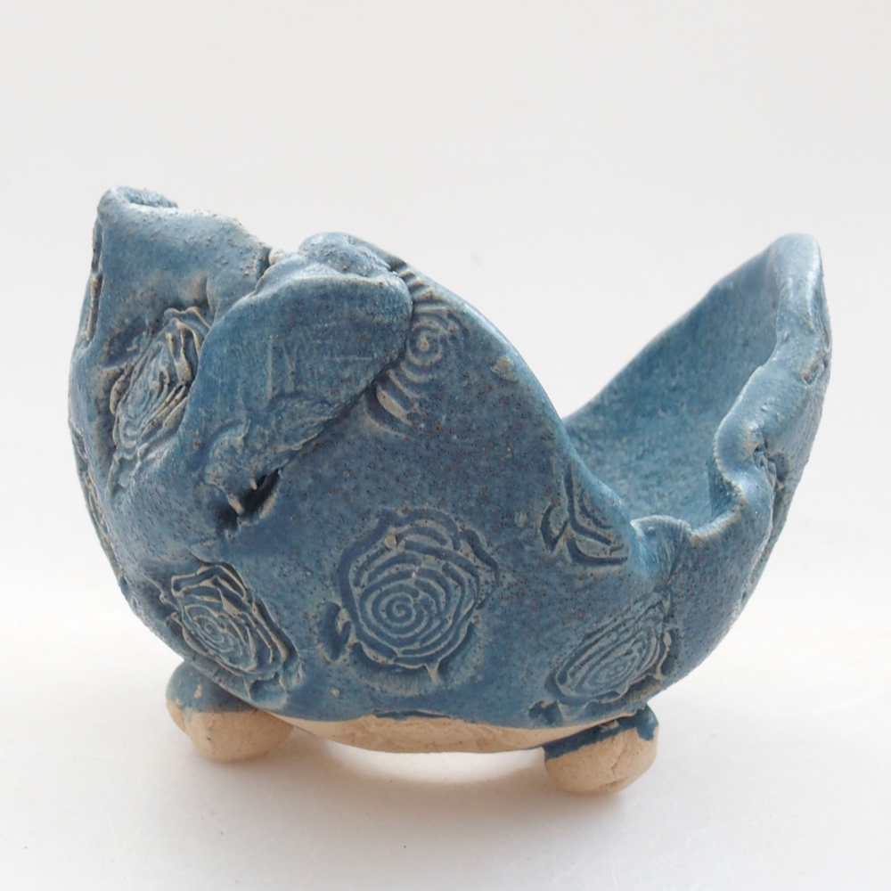 Muszla ceramiczna 7 x 7 x 6 cm, kolor niebieski