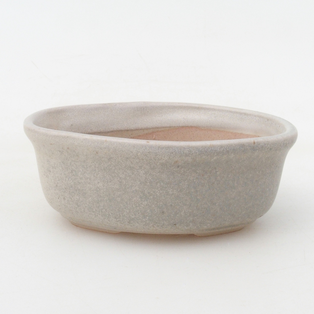 Bonsai bowl H05 - 11 x 8 x 4 cm. - beżowy