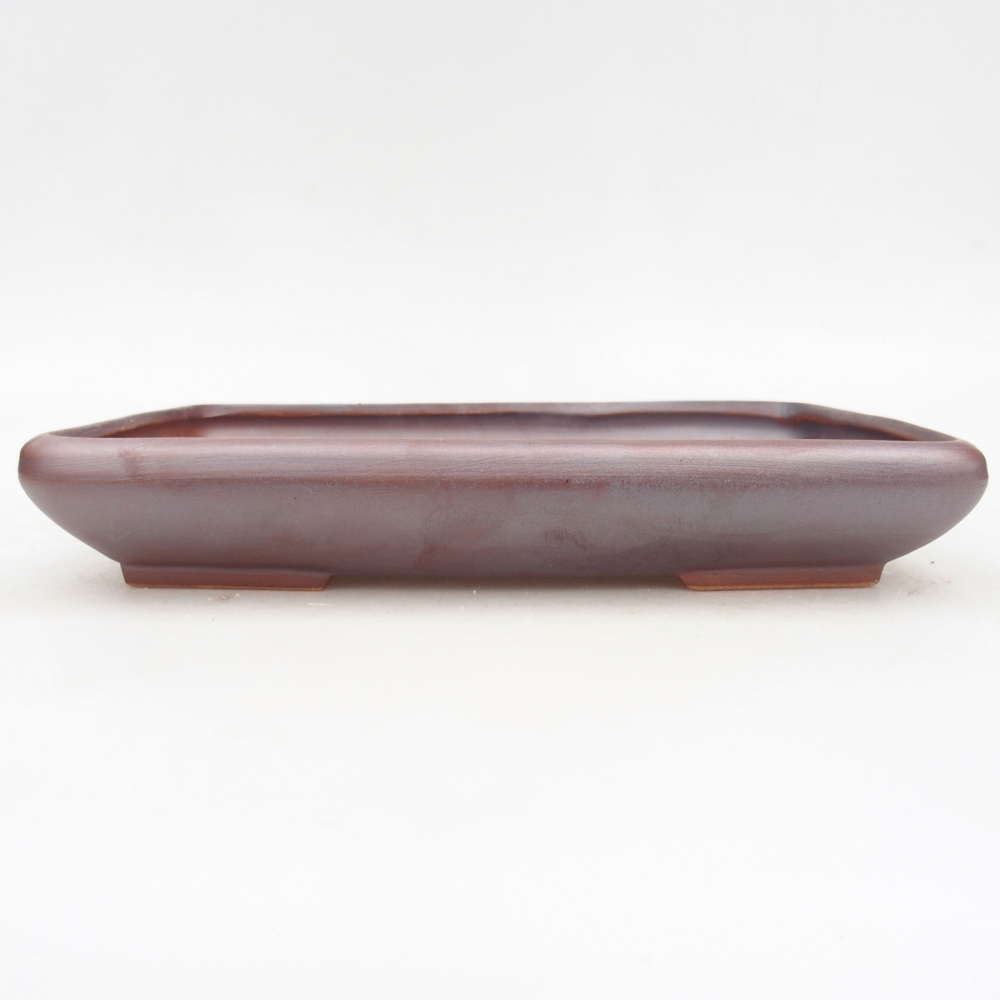 Ceramiczna miska na bonsai 24 x 17,5 x 4 cm, kolor metaliczny