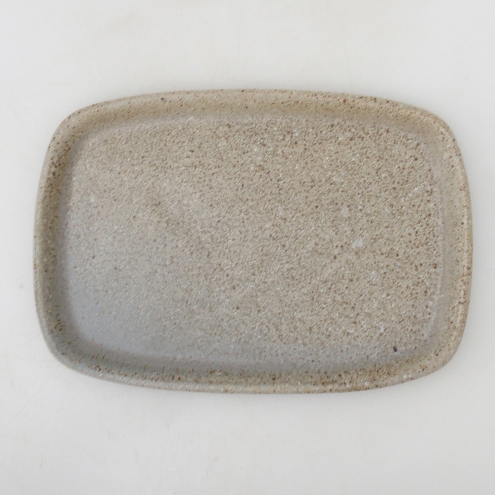 Ceramiczny spodek H08 – 22,5 x 16 x 1 cm – beżowy