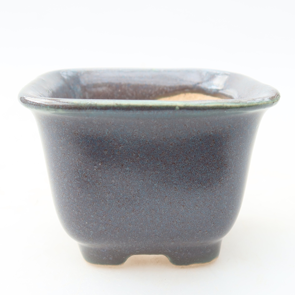 Ceramiczna miseczka do bonsai 6,5 x 6,5 x 5 cm, kolor szary