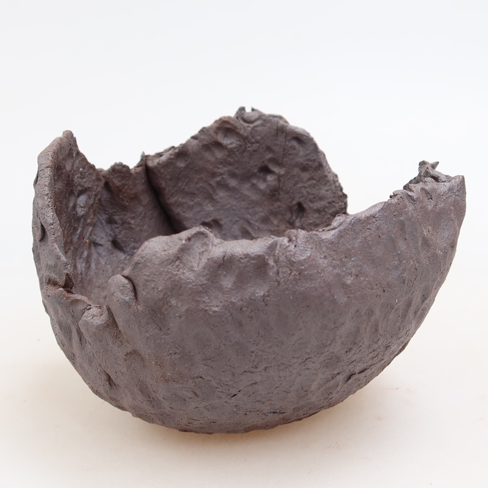 Ceramiczna skorupa  10 x 9,5 x 7 cm, kolor metaliczny