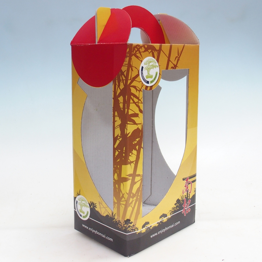 Papierowe pudełko na bonsai na prezent