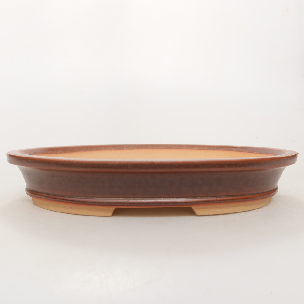 Miska ceramiczna  21 x 15 x 4 cm, kolor brązowy