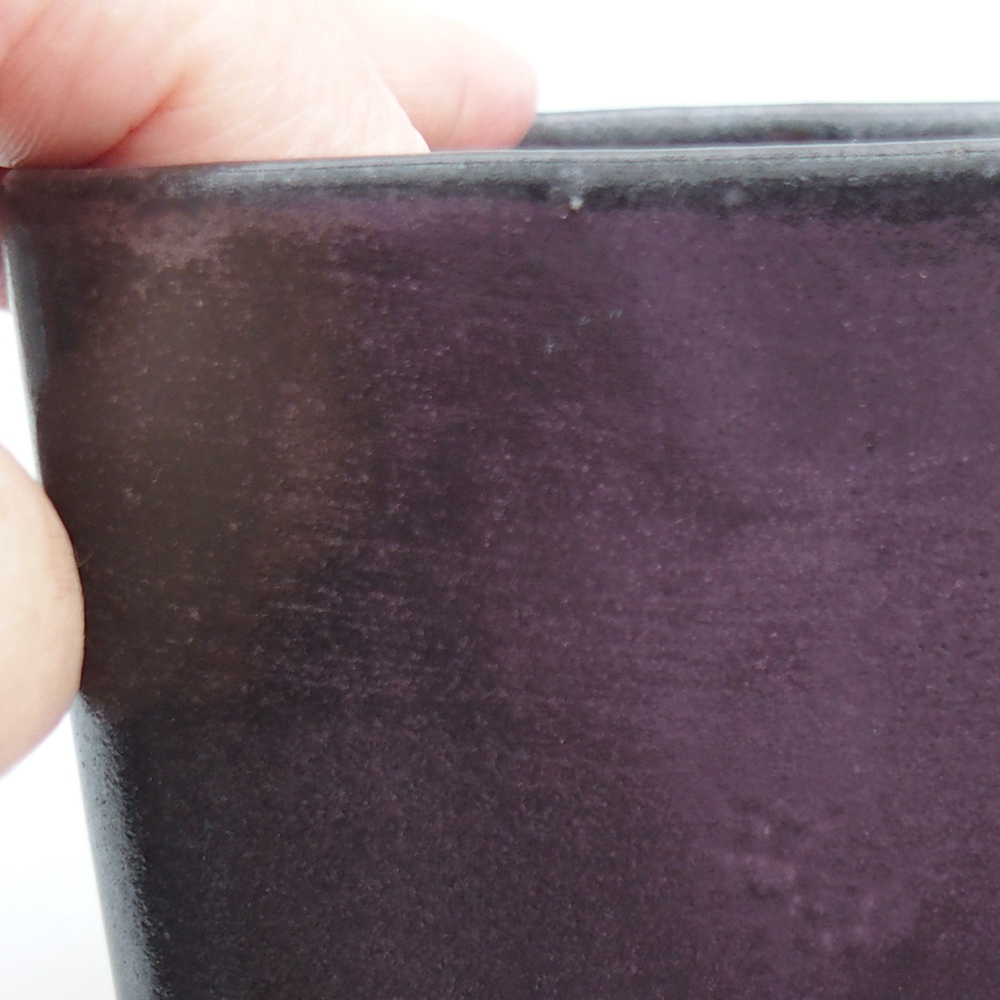 Ceramiczna miska do bonsai 10 x 10 x 8 cm, zielona