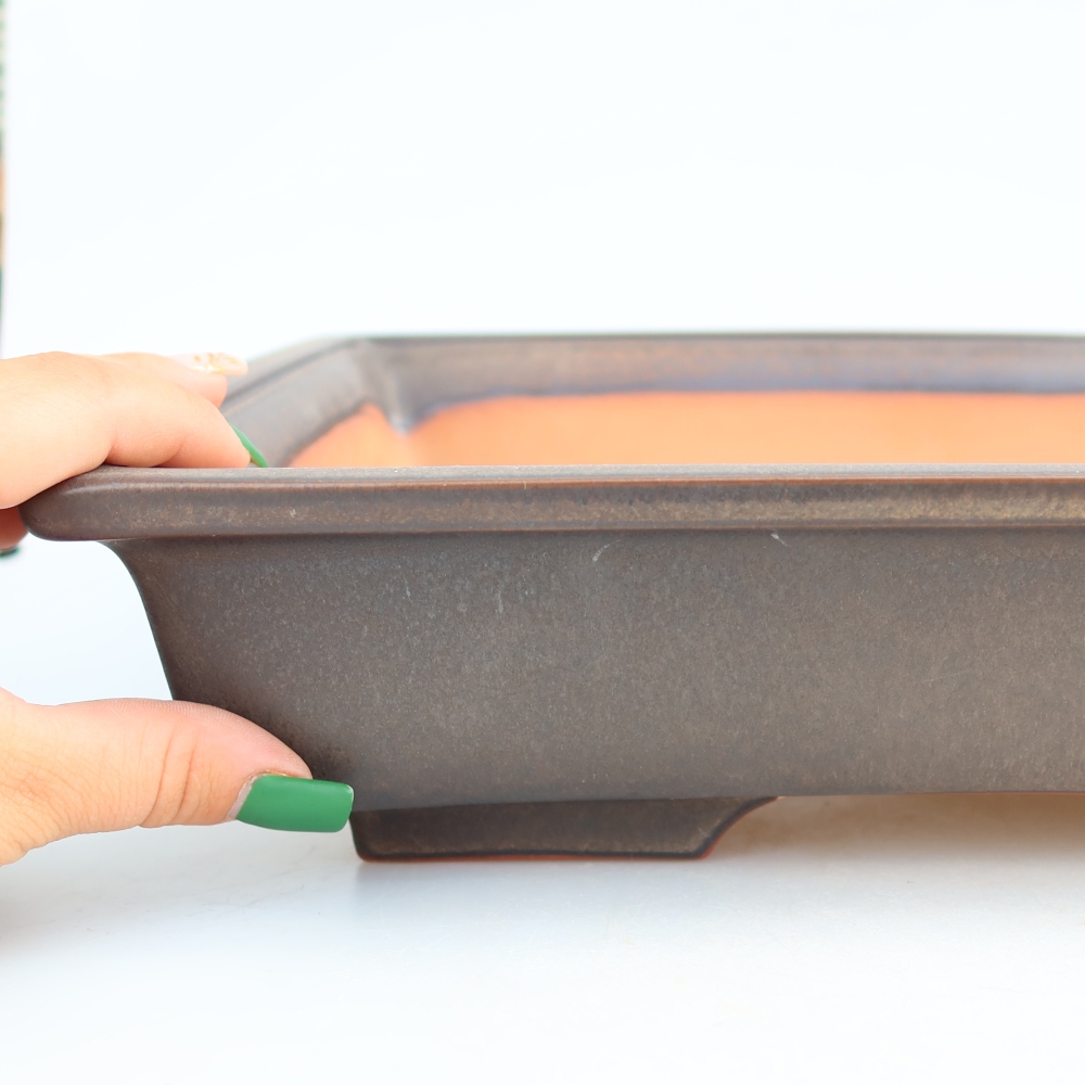 Miska ceramiczna  36 x 23 x 8 cm, kolor brązowy – WYŁĄCZNIE ODBIÓR OSOBISTY lub transport na palecie