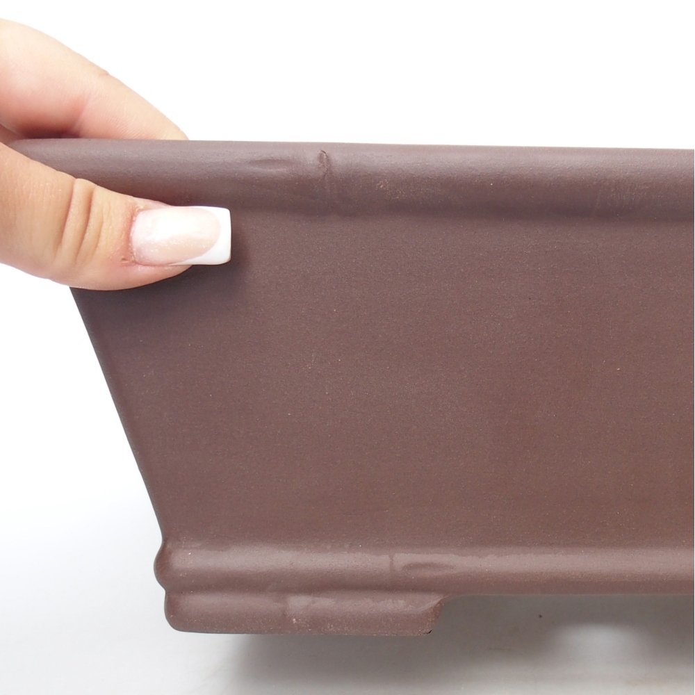 Miska 26 x 18,5 x 10 cm brązowa