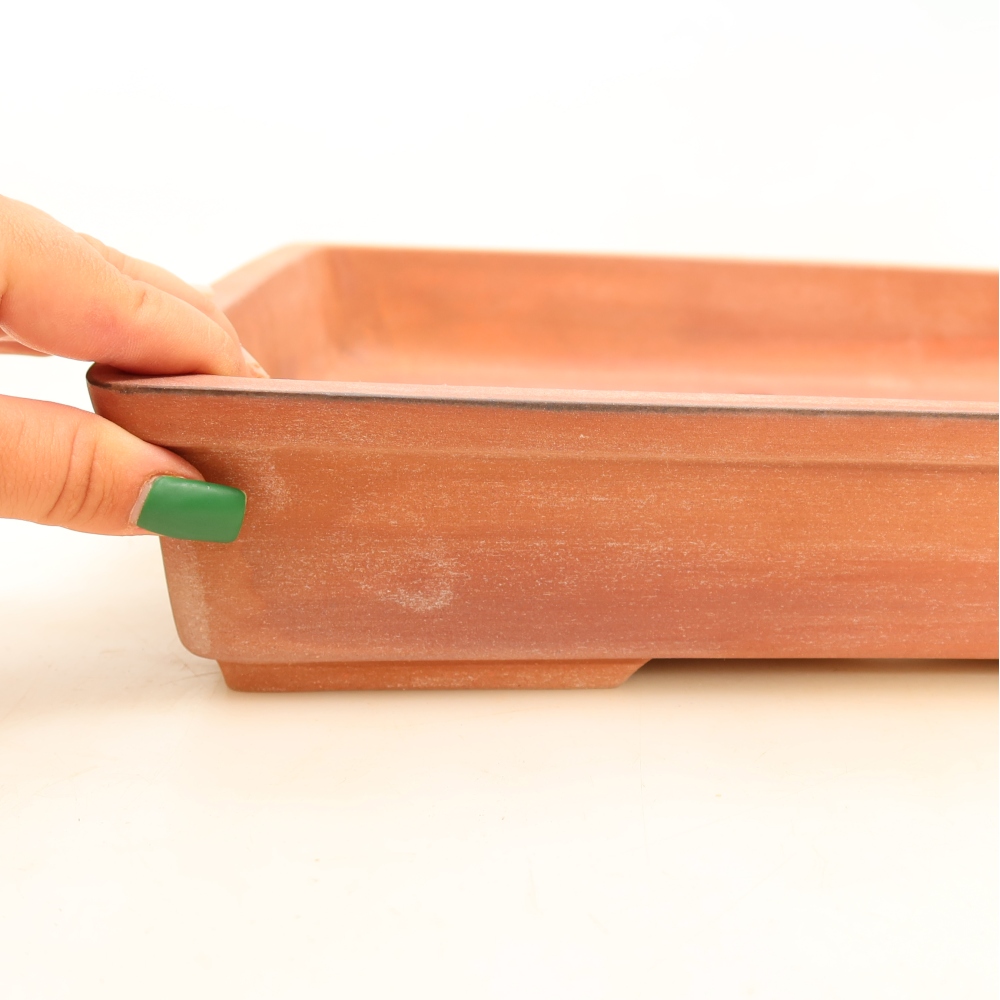Miska ceramiczna  45 x 29 x 6,5 cm, kolor ceglasty – WYŁĄCZNIE ODBIÓR OSOBISTY lub transport na palecie