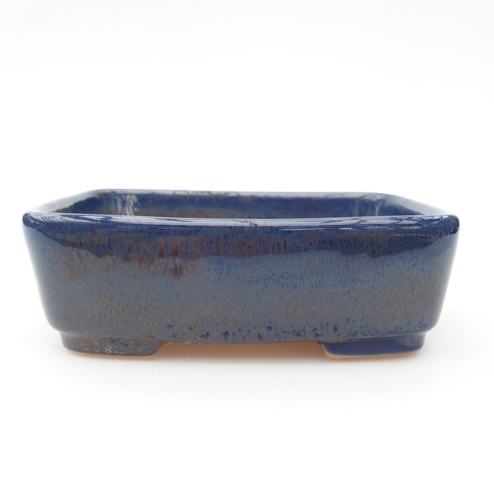 Ceramiczna miska bonsai 12,5 x 10 x 4 cm, kolor niebieski