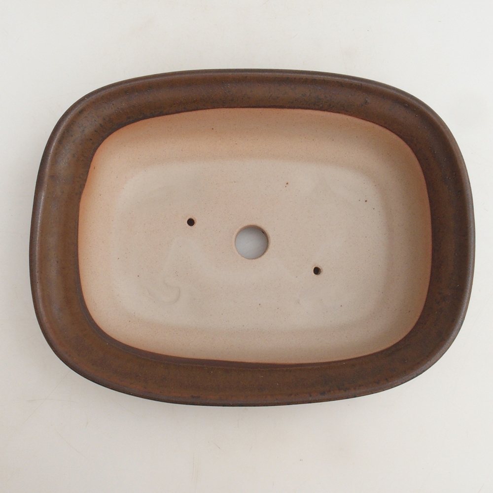 Bonsai bowl H25 - 23 x 17 x 5,5 cm. - brązowy