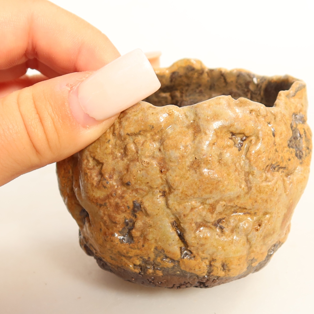 Ceramiczna skorupka  7 x 6,5 x 6,5 cm, kolor brązowy
