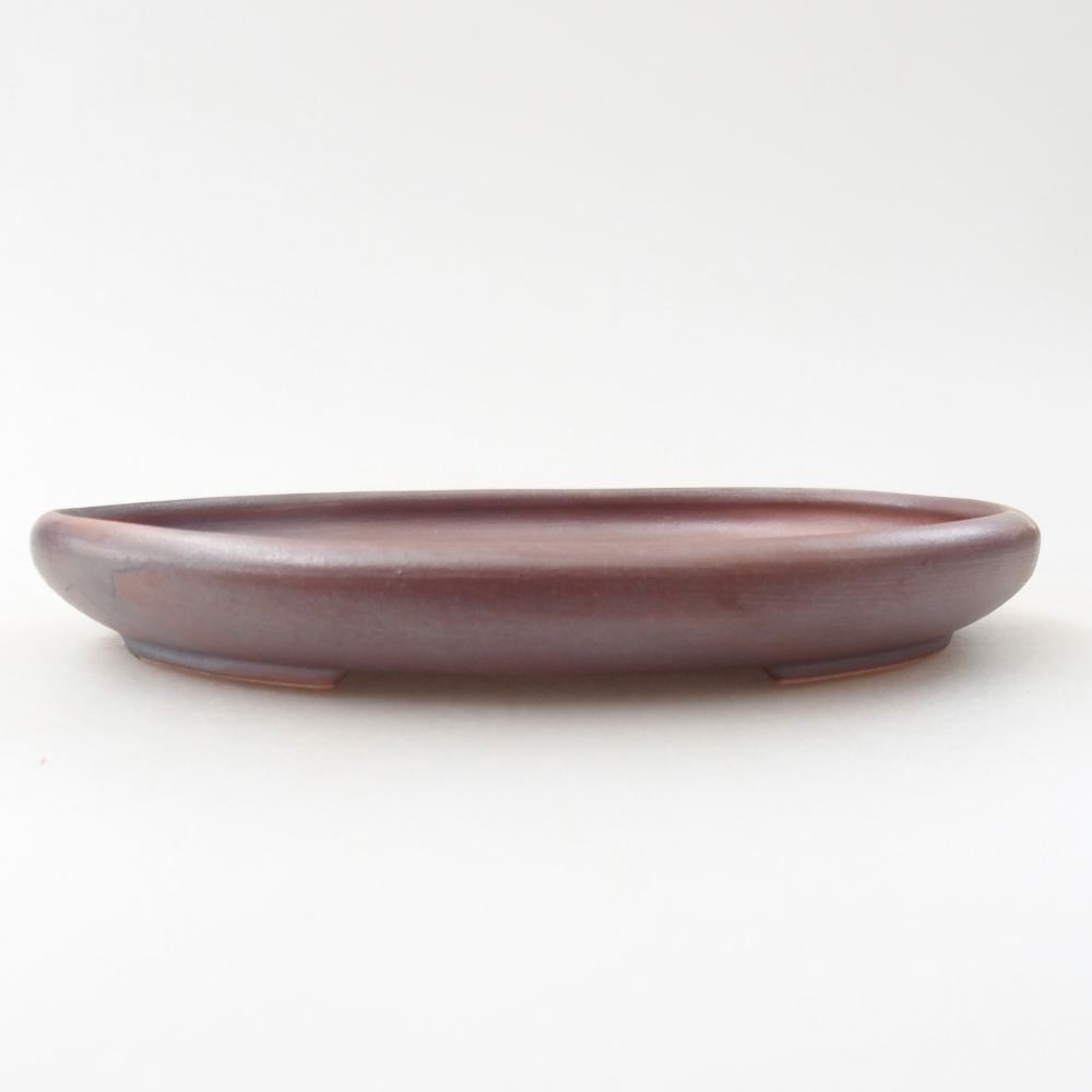 Ceramiczna miska do bonsai 17 x 12,5 x 2 cm, kolor metaliczny