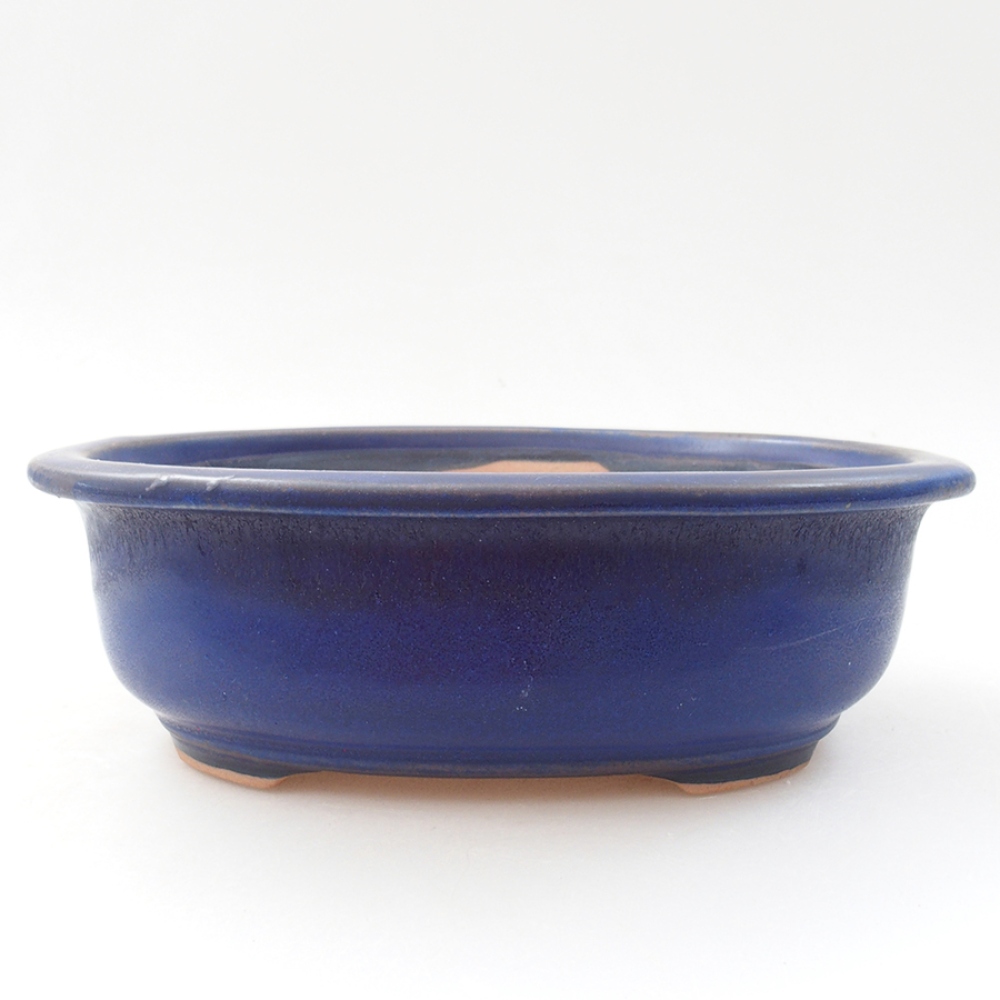 Ceramiczna miska bonsai 18 x 14,5 x 6 cm, kolor niebieski