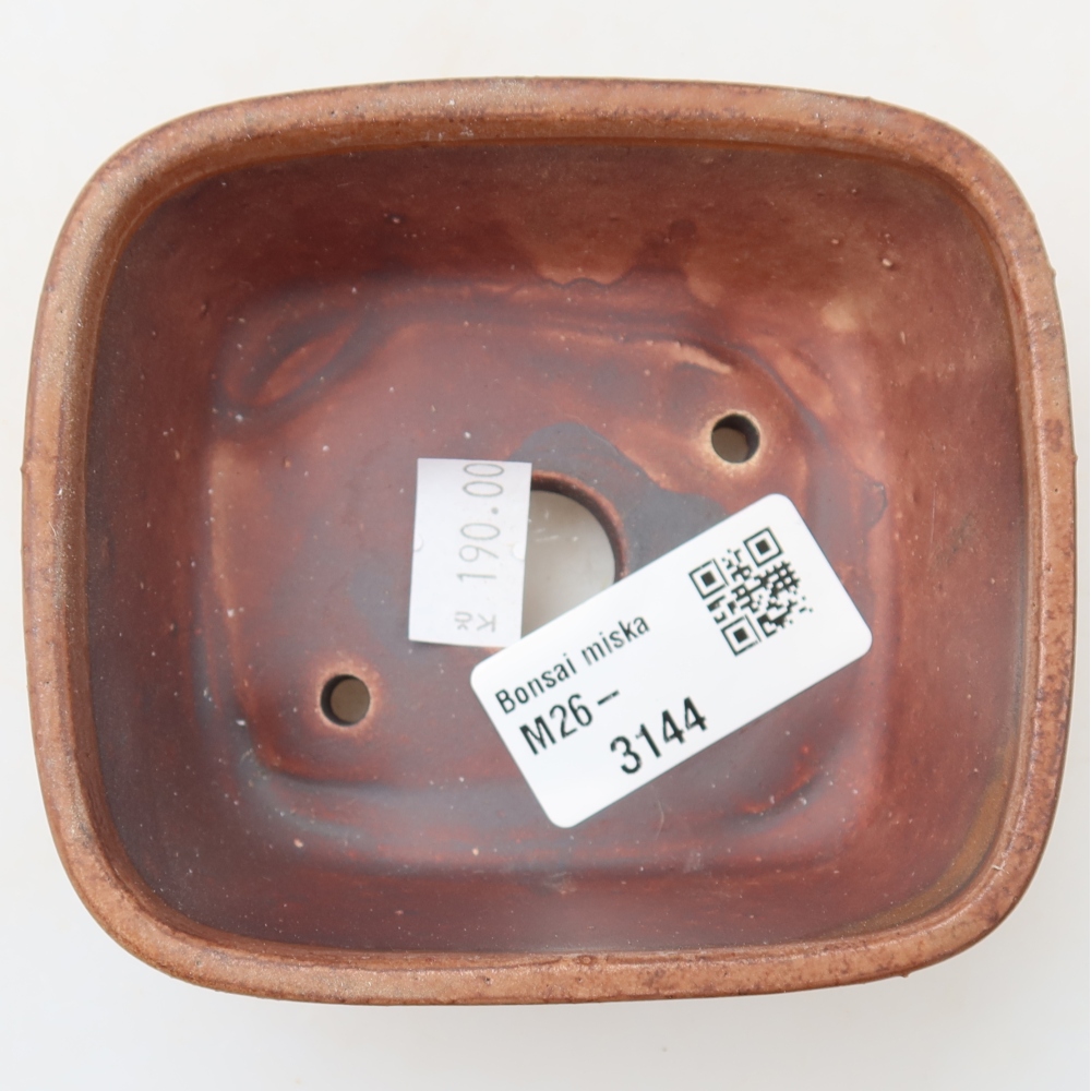 Ceramiczna miska do bonsai 10 x 8,5 x 4 cm, kolor różowy
