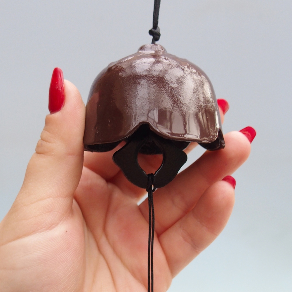 Metalowy dzwonek do wiatru, kolor brązowy