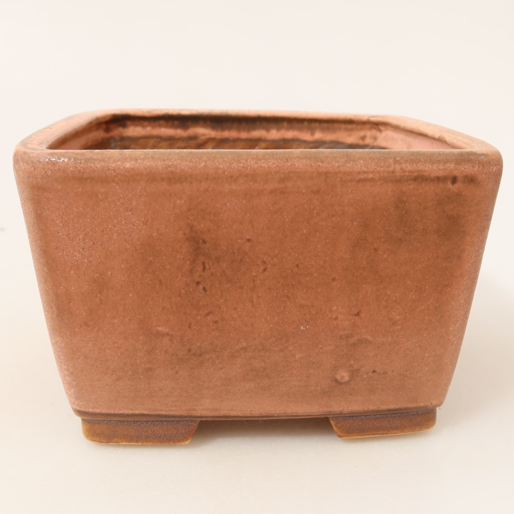 Ceramiczna miska do bonsai 13 x 13 x 8 cm, kolor różowy