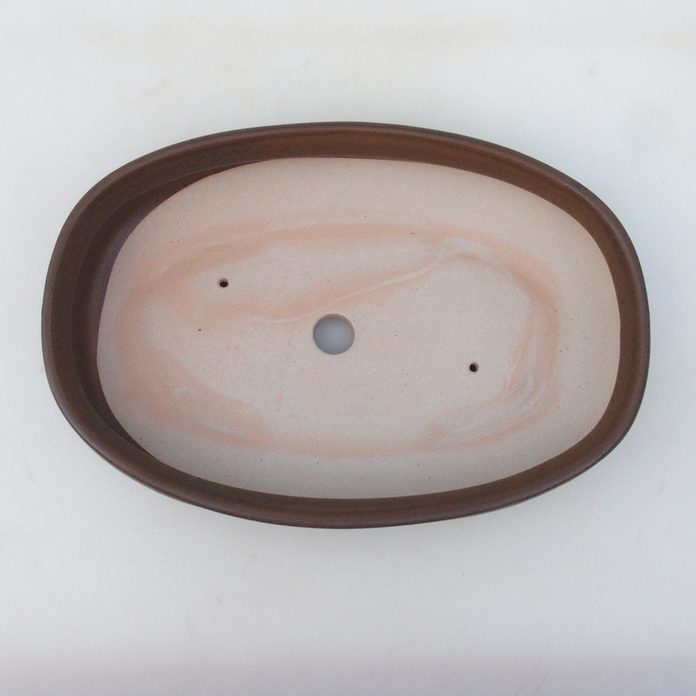 Bonsai bowl H15 - 25,5 x 17,5 x 6 cm. - brązowy