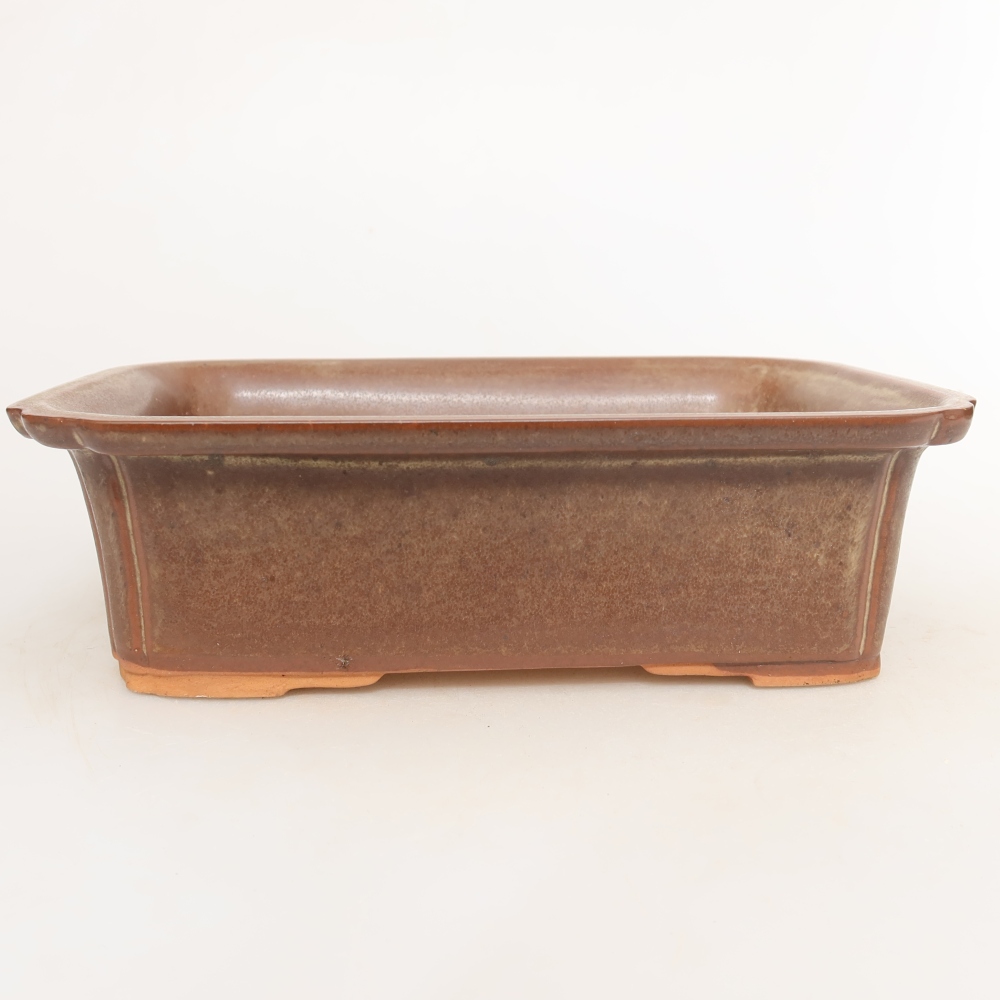 Miska ceramiczna  20 x 15,5 x 5,5 cm, kolor brązowy