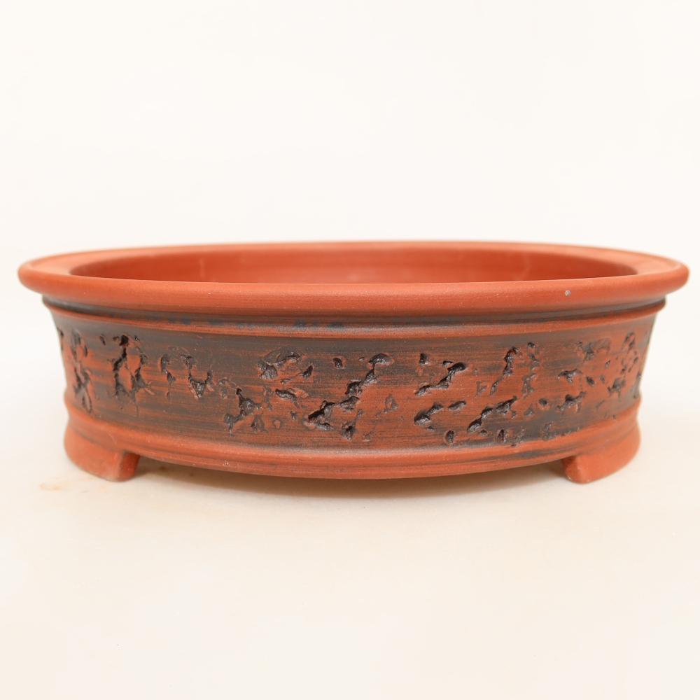 Ceramiczna miska  23 x 23 x 6,5 cm, kolor ceglasty