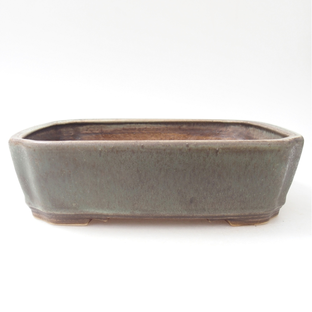 Ceramiczna miska bonsai 21,5 x 18 x 6 cm, kolor podlewany