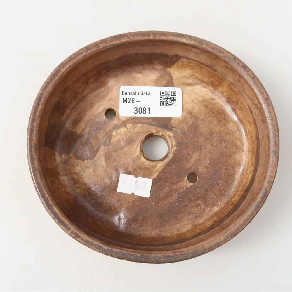 Ceramiczna miska do bonsai 15 x 14 x 4 cm, kolor różowy