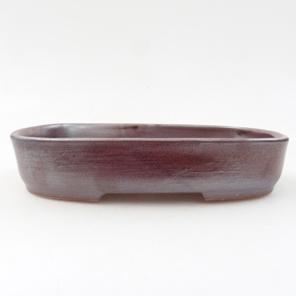 Ceramiczna miska bonsai 16 x 11 x 3,5 cm, kolor brązowy