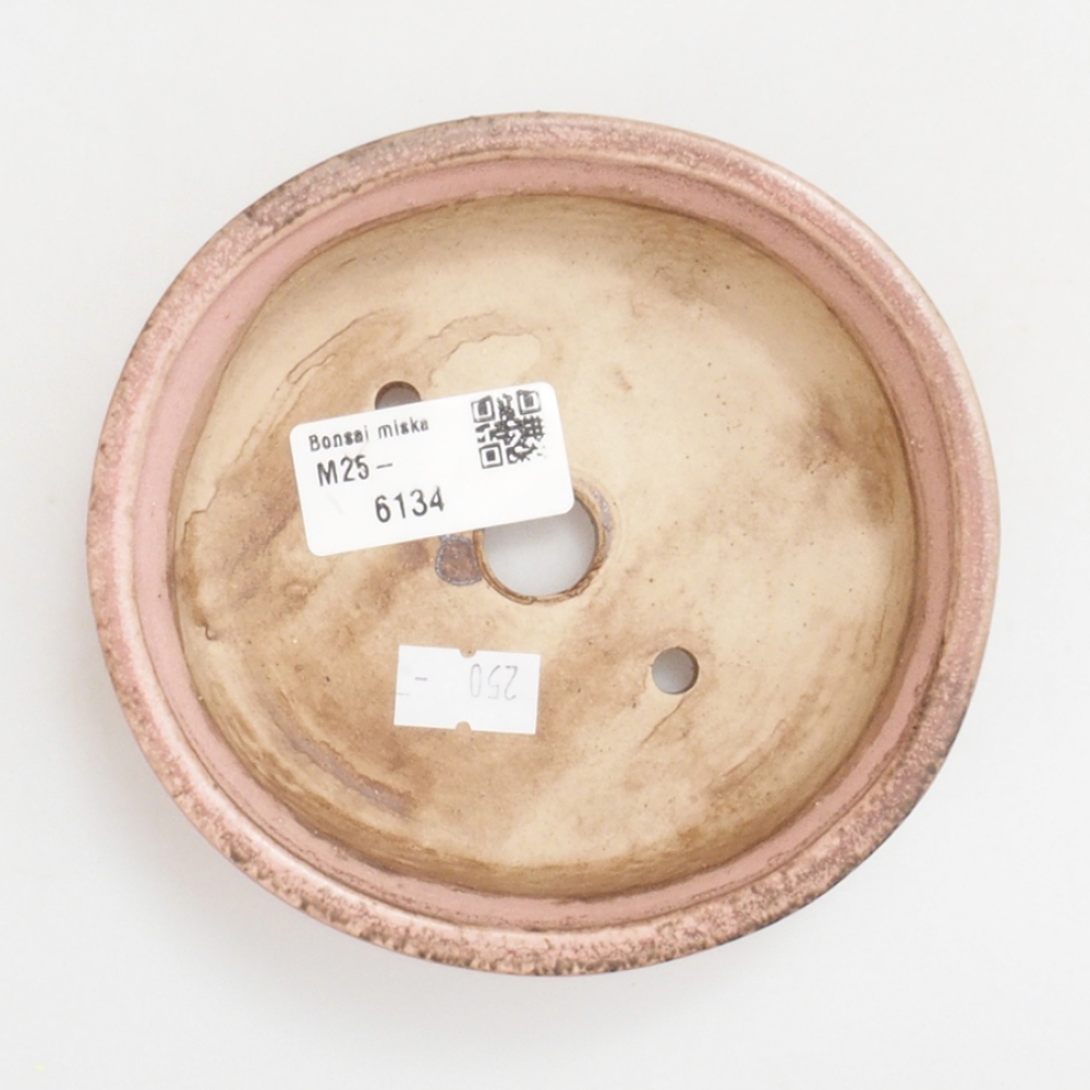 Ceramiczna miska do bonsai 12 x 11,5 x 3 cm, kolor różowy