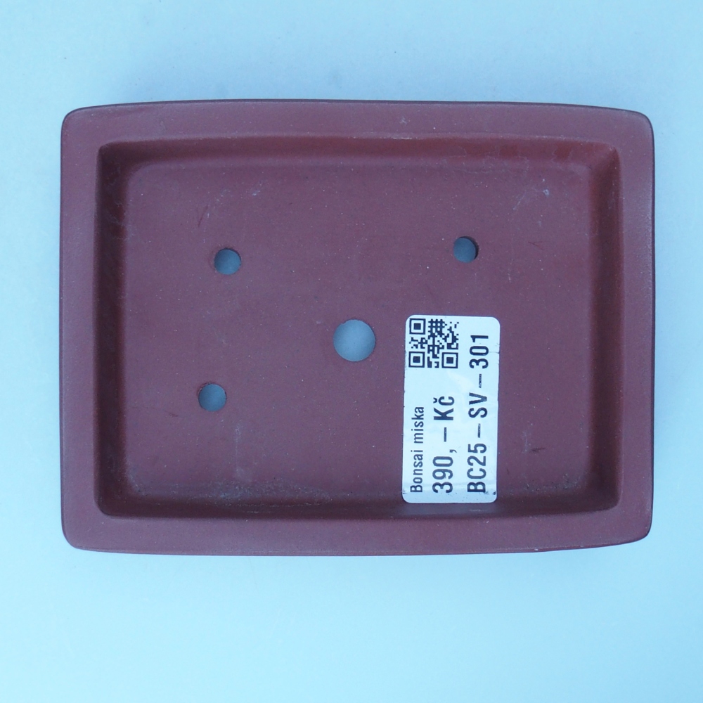 Miska 12 x 9 x 2 cm brązowa