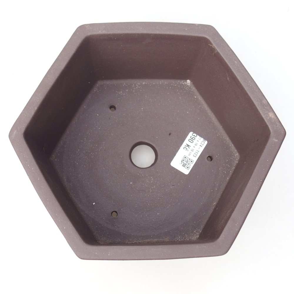 Miska 21 x 18,5 x 10 cm brązowa