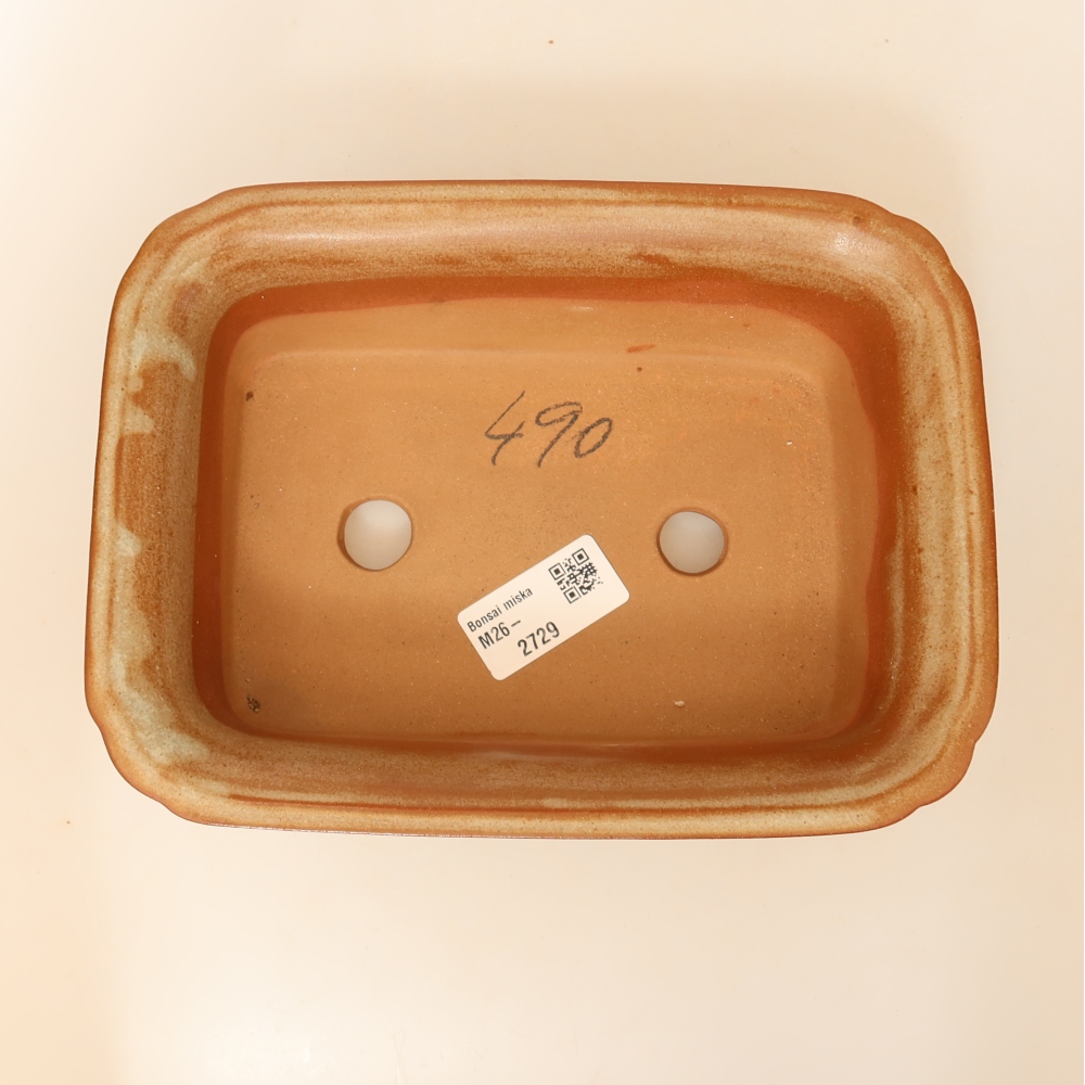 Miska ceramiczna  20 x 15,5 x 5,5 cm, kolor beżowy