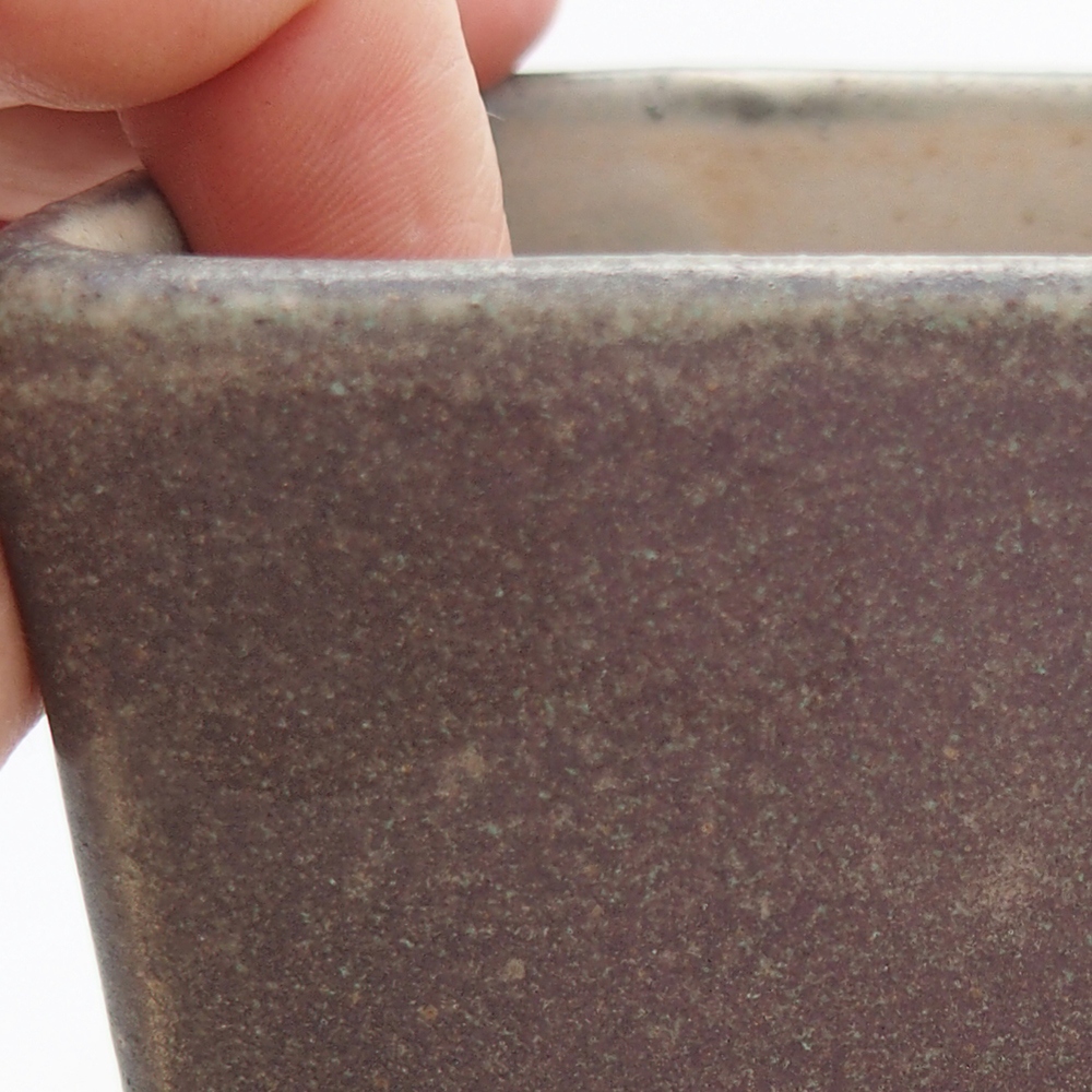 Ceramiczna miska do bonsai 8,5 x 8,5 x 11 cm, zielona