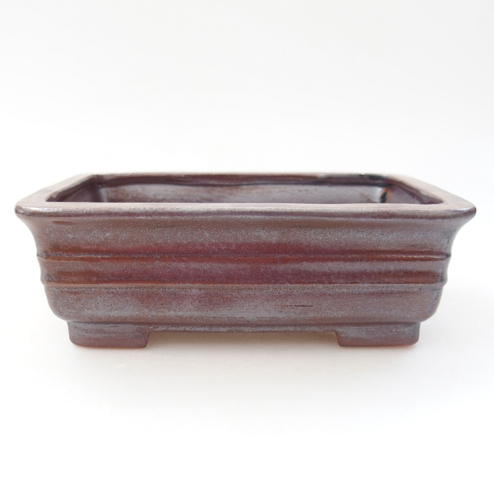 Ceramiczna miska bonsai 13,5 x 9,5 x 4,5 cm, kolor brązowy