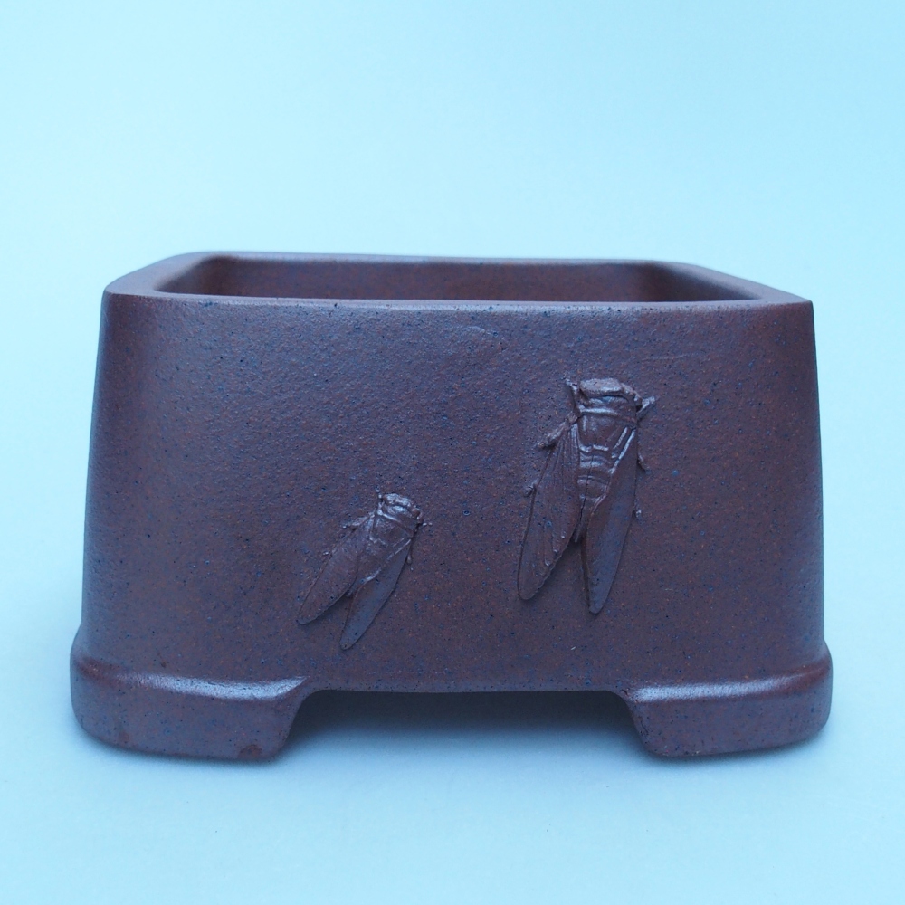 Miska 13 x 13 x 8 cm brązowa