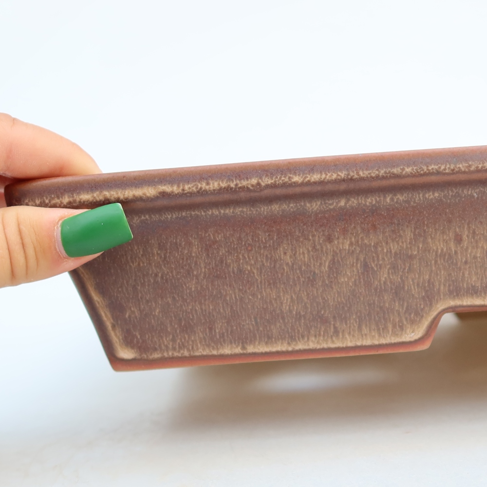 Ceramiczna miska  26 x 20 x 5 cm, kolor brązowy