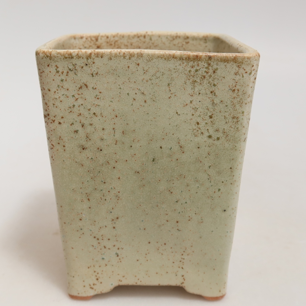 Ceramiczna miska do bonsai 9 x 9 x 11 cm, kolor zielony