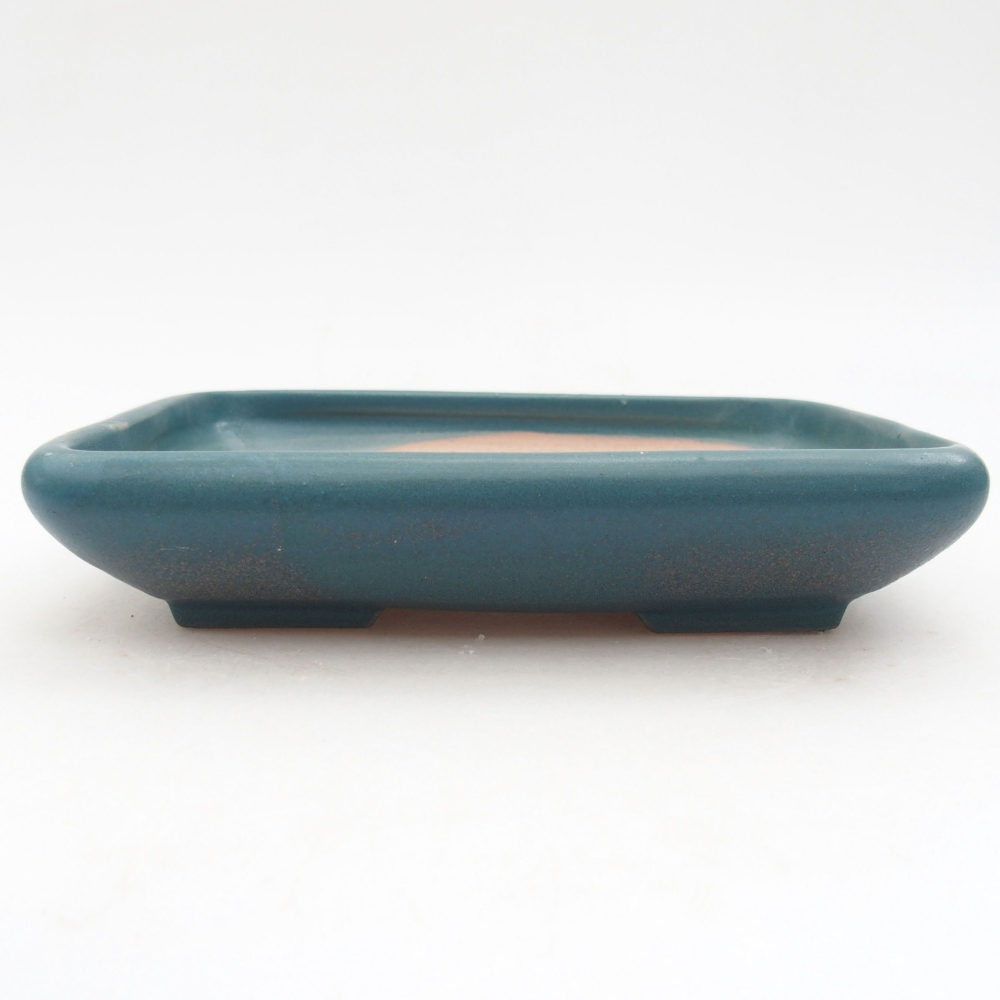 Ceramiczna miska bonsai 17 x 14 x 3,5 cm, kolor niebieski