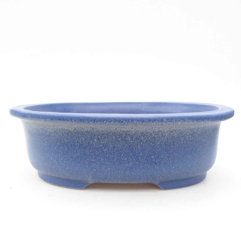 Ceramiczna miska bonsai 26 x 22 x 8 cm, kolor niebieski