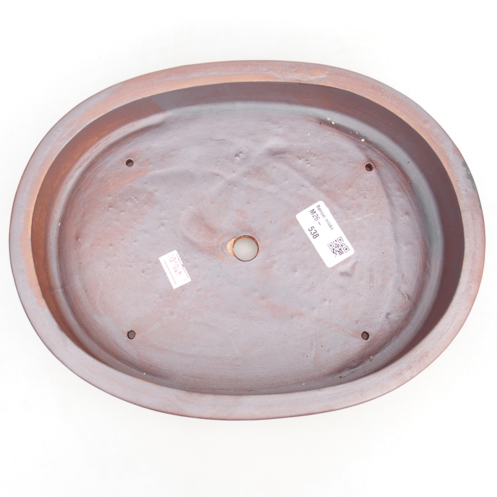 Ceramiczna miska bonsai 27 x 21 x 5 cm, kolor metaliczny