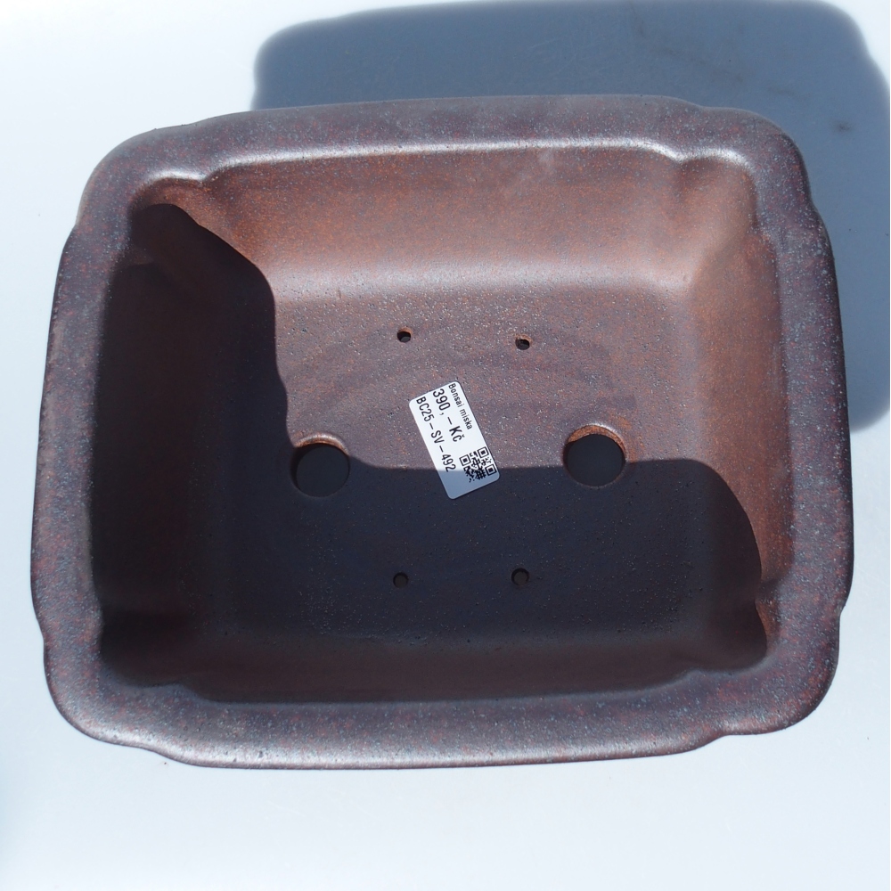 Miska 25 x 21 x 10 cm brązowa