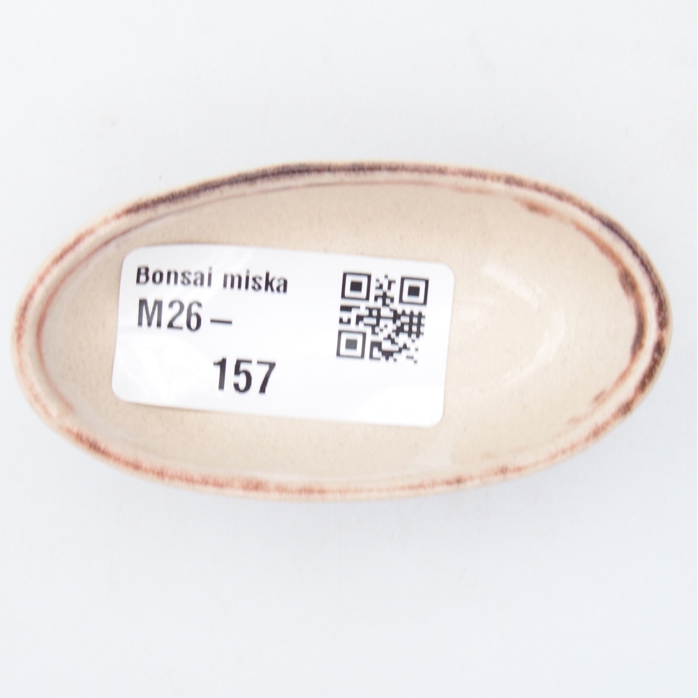 Mini miska do bonsai 7 x 3,5 x 2 cm, brązowa