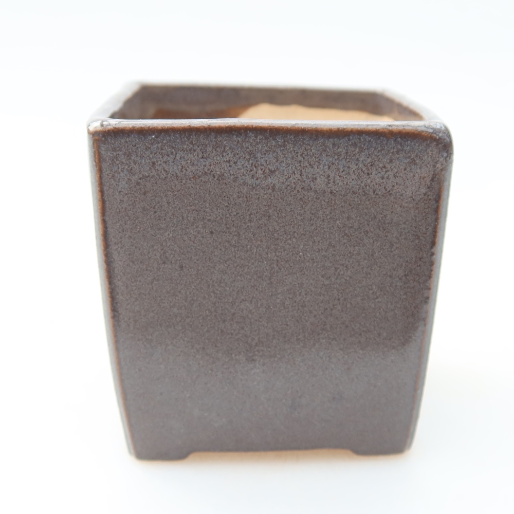 Ceramiczna miseczka do bonsai 5 x 5 x 5 cm, kolor szary