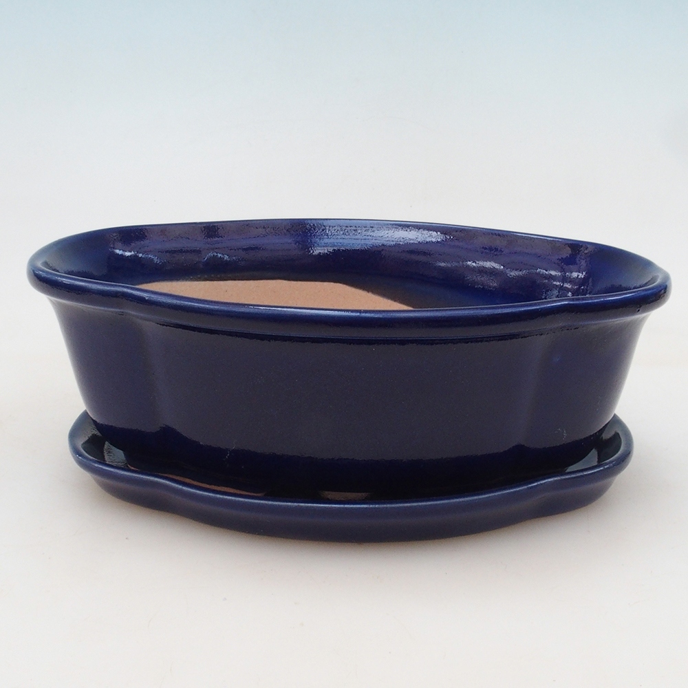 Bonsai bowl + spodek H75 - 19 x 14 x 6,5 cm