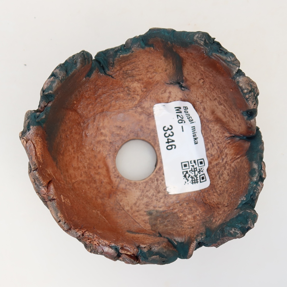 Ceramiczna skorupka  9 x 8 x 5,5 cm, kolor zielony