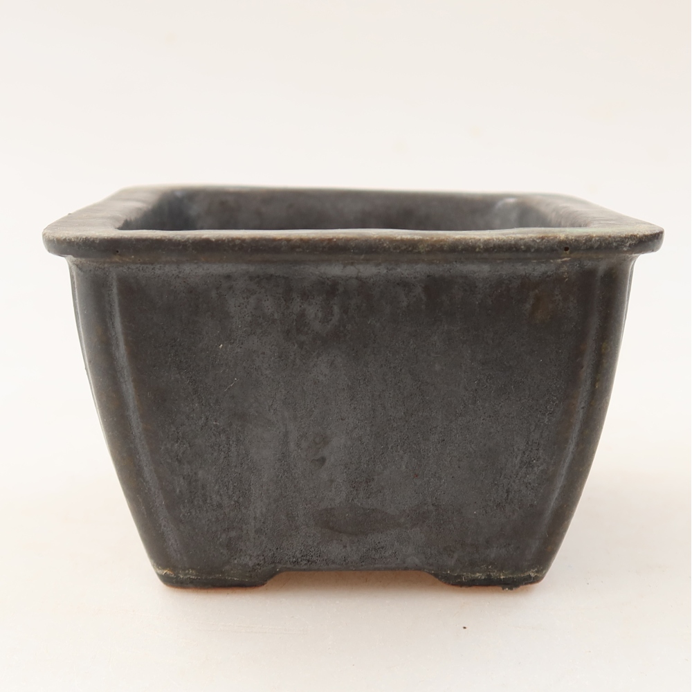 Ceramiczna miska do bonsai 8,5 x 8,5 x 5,5 cm, brązowa